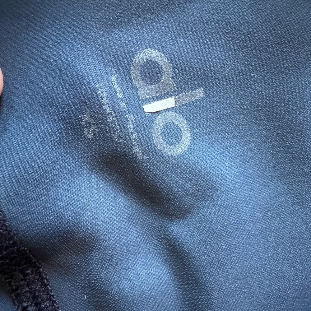 Alo High Rise Leggings Navy Blue Distressed Size Small - Picture 5 of 8